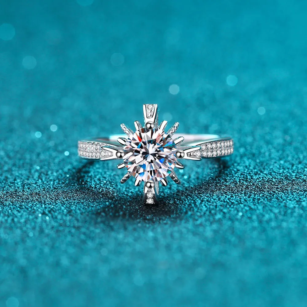 1 Carat Moissanite High-Profile Ring