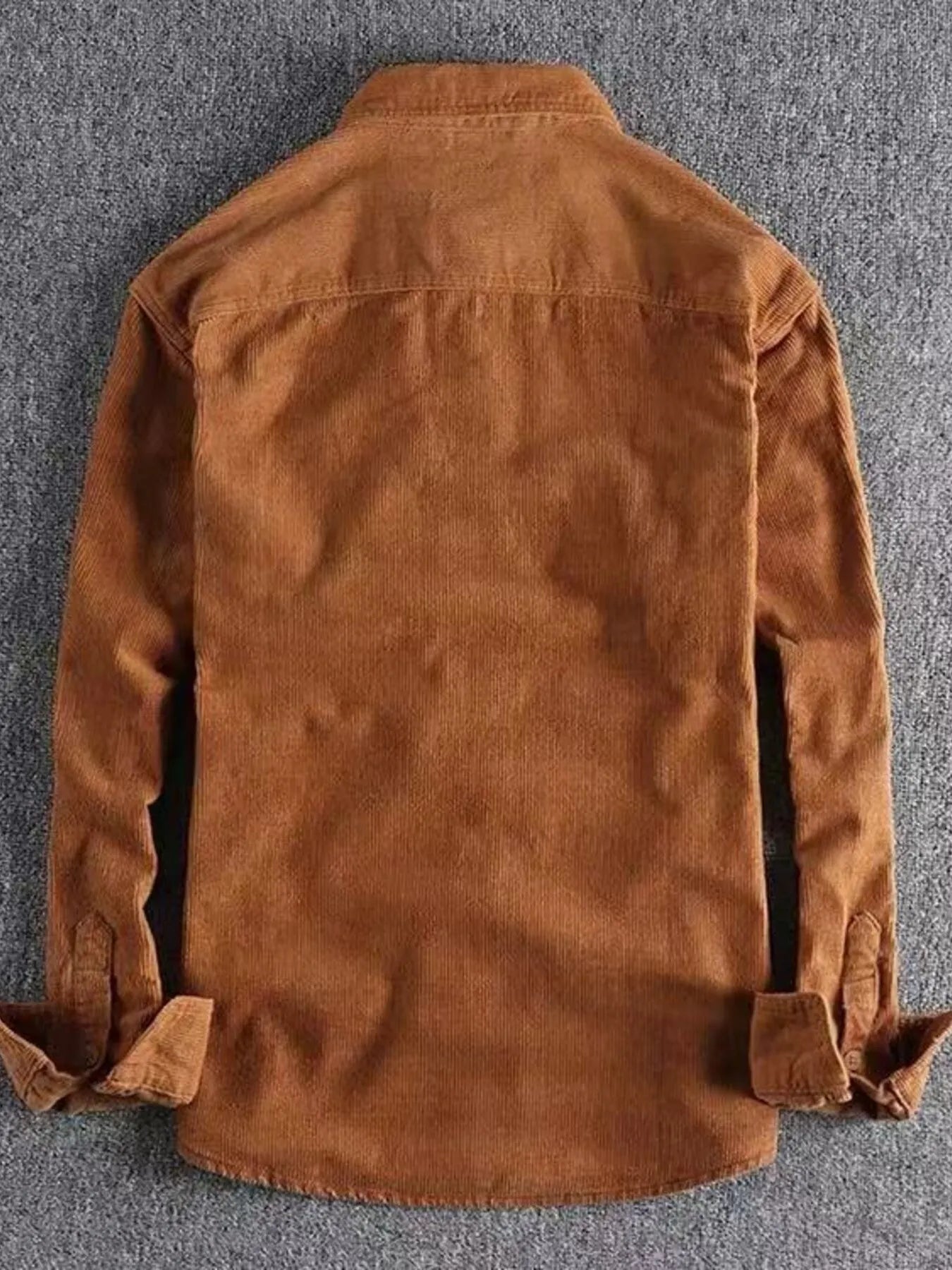 Men's Corduroy Long Sleeve Button Up Shirt