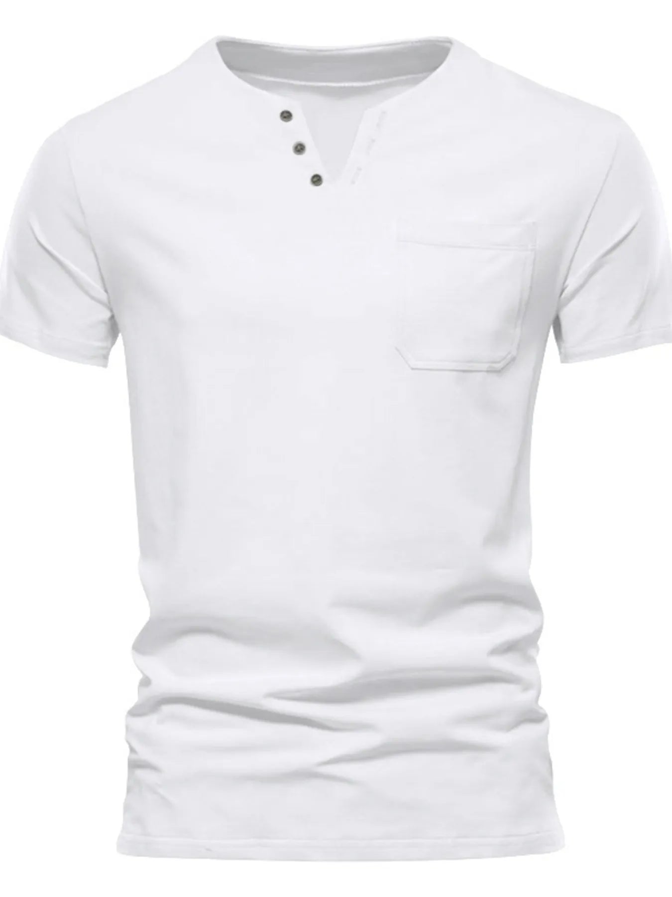 Men's Pocketed Henley Top