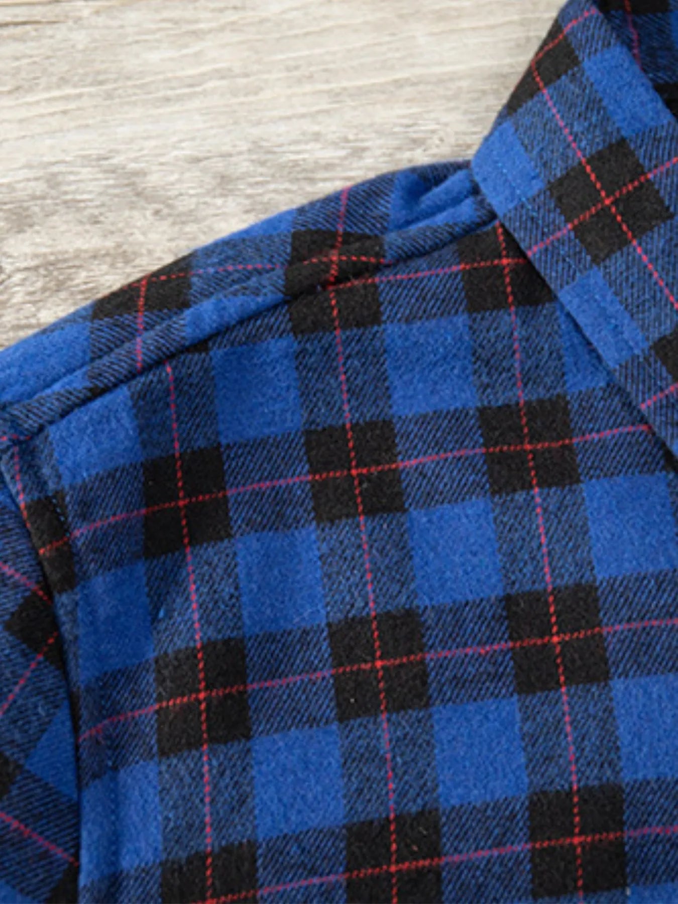 Men's Plaid Button Up Long Sleeve Shirt