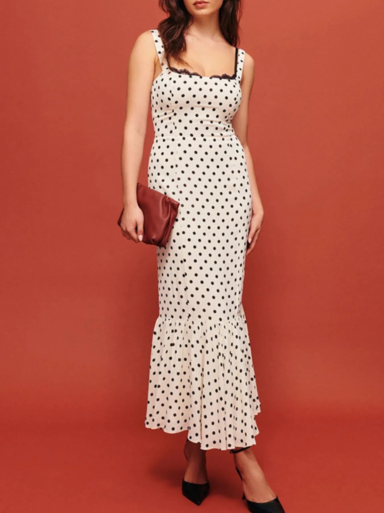 Polka Dot Sweetheart Maxi Dress