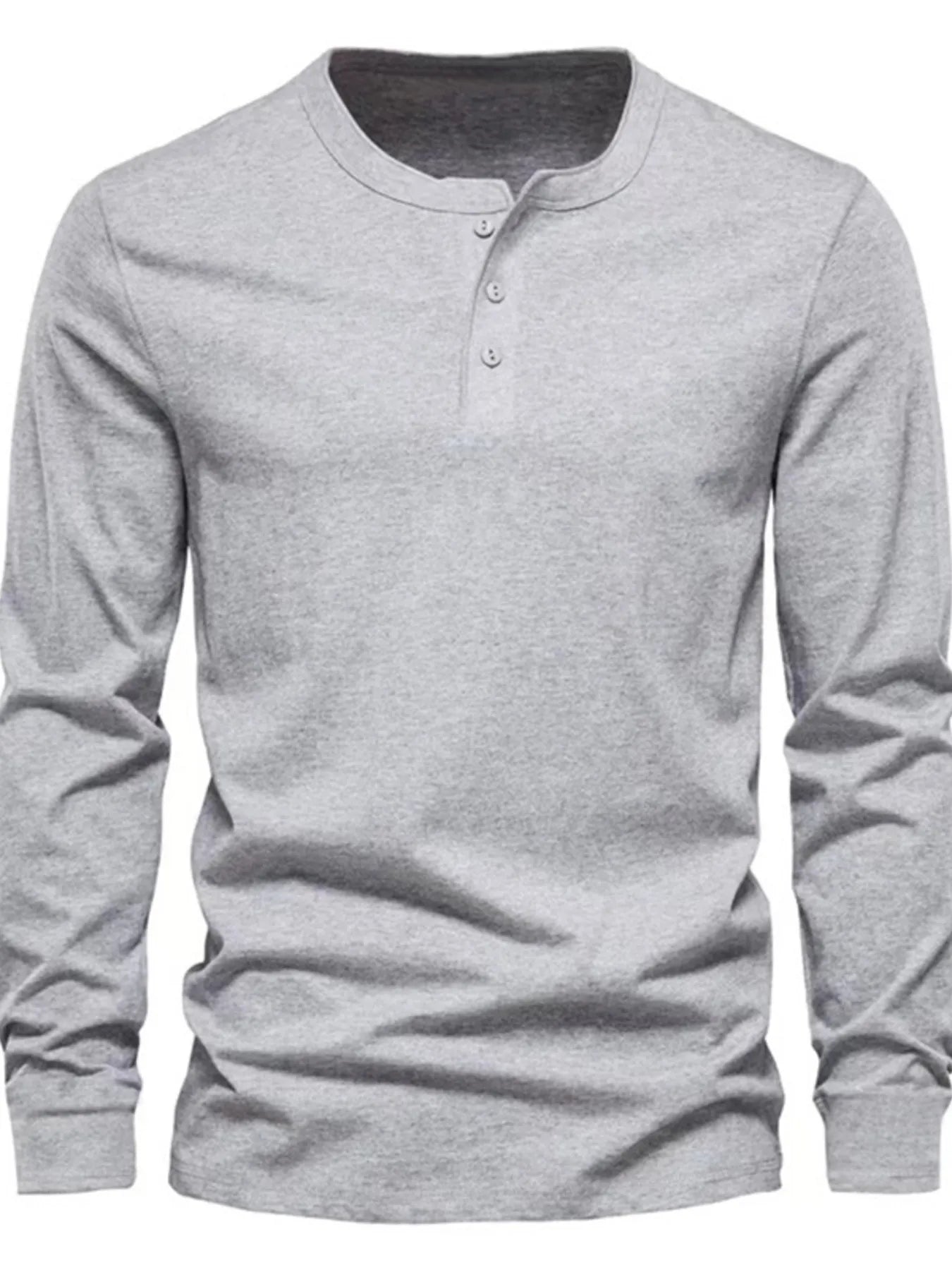 Men's Long Sleeve Henley T-Shirt