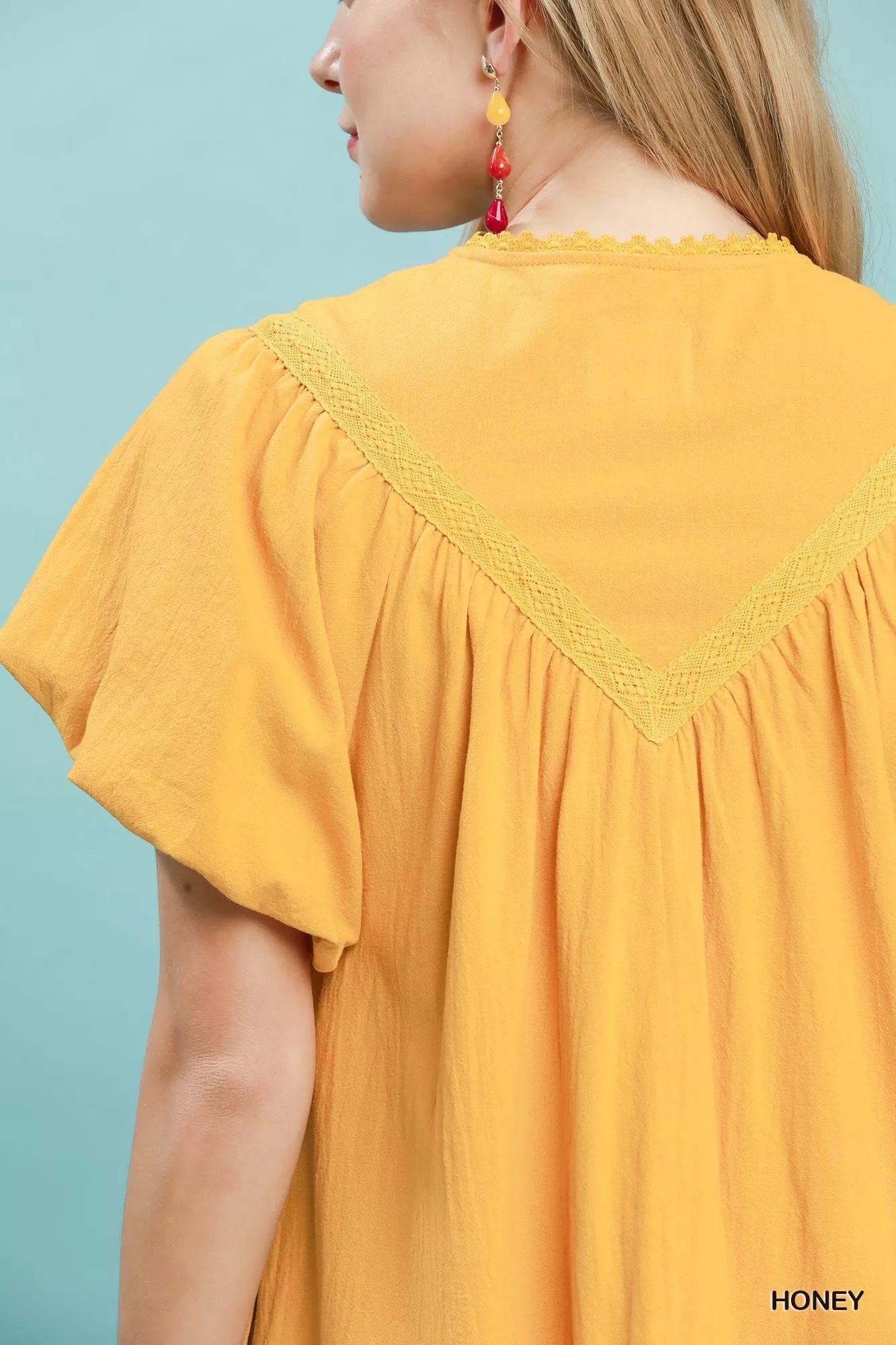 Daffodil Flutter Sleeve Mini Dress