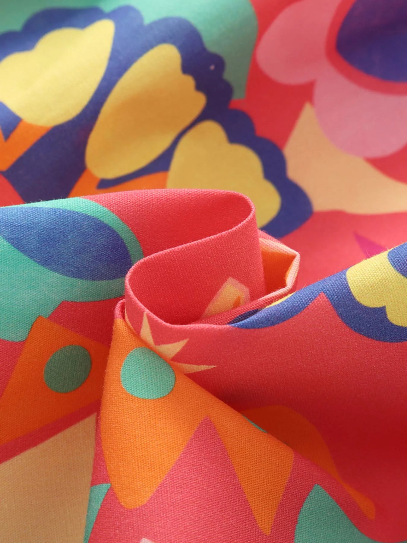 Girl's Floral Print Dress - Detail View 4