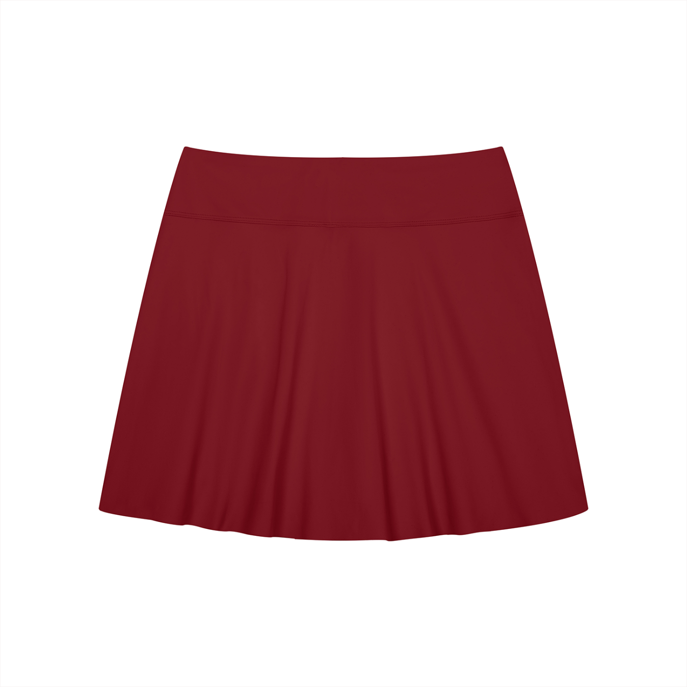 Women's A-Line Contrast Panel Slit Mini Skort