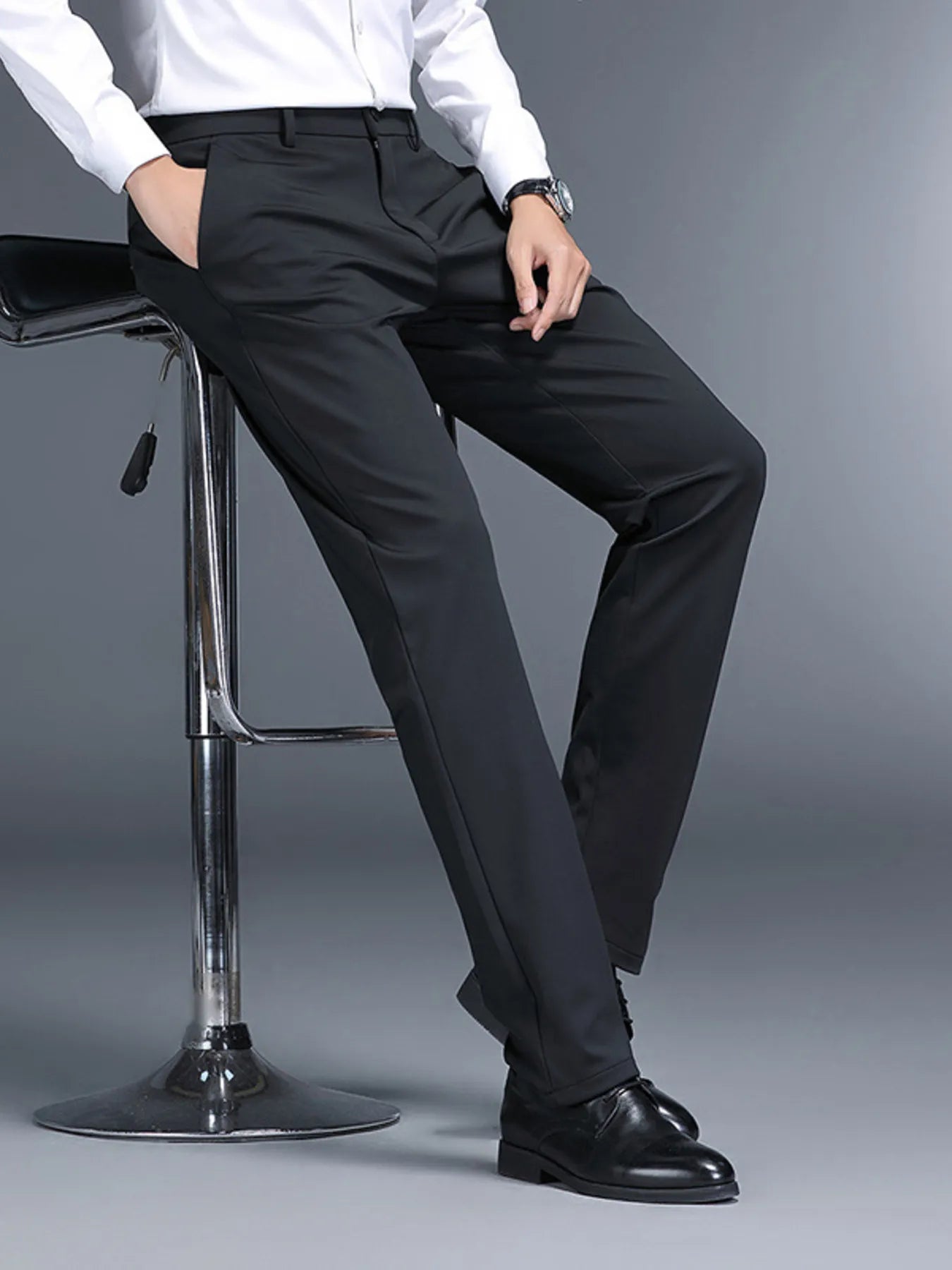 Men's Slim Fit Pants with Pockets
