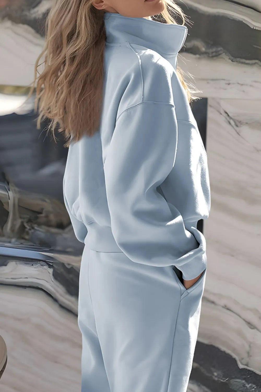 Cloud Nine Half Zip Lounge Set