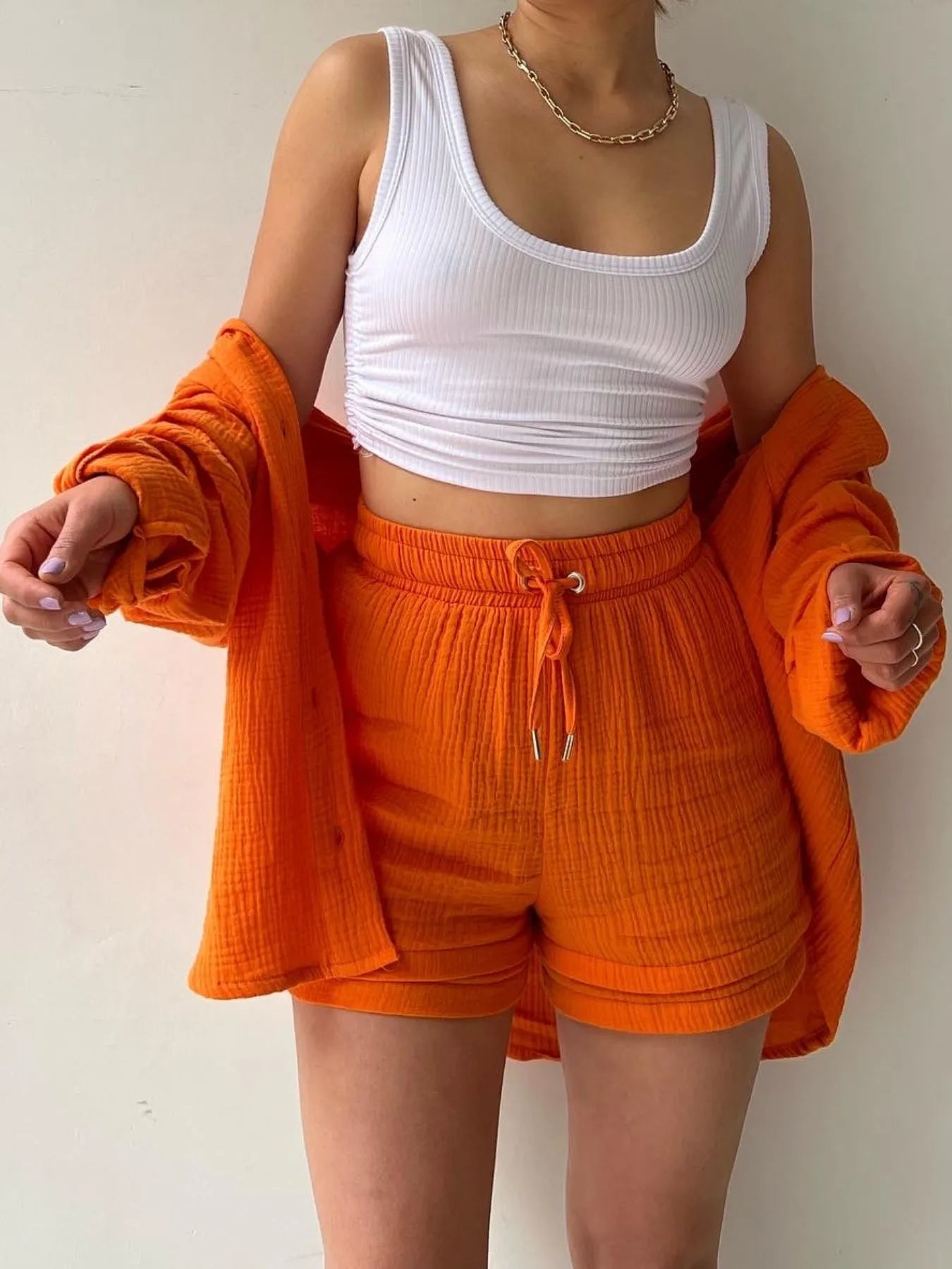 Lightweight Muslin Coordinated Set - Detail View 18