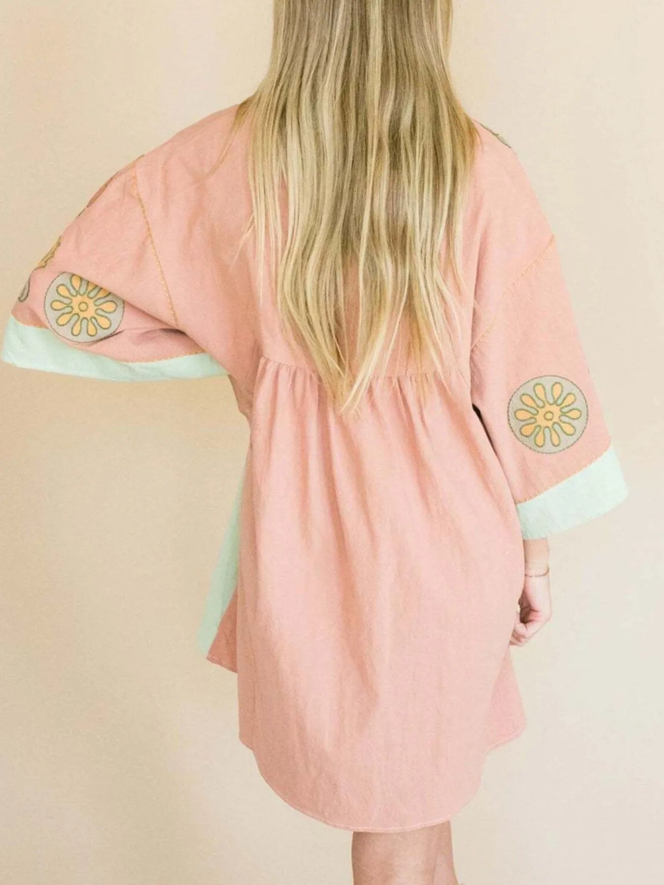 Boho Kimono Mini Dress