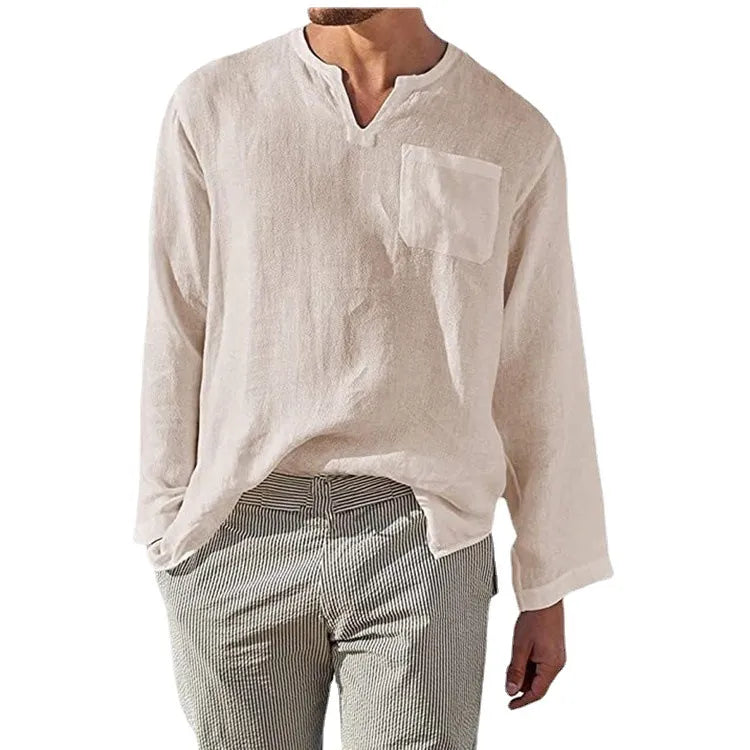 Men's Linen-Blend Shirt