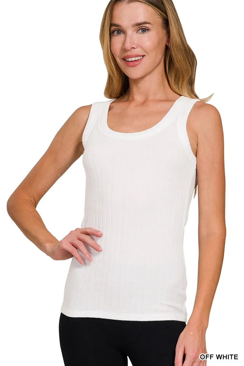 Melange Rib Tank Top