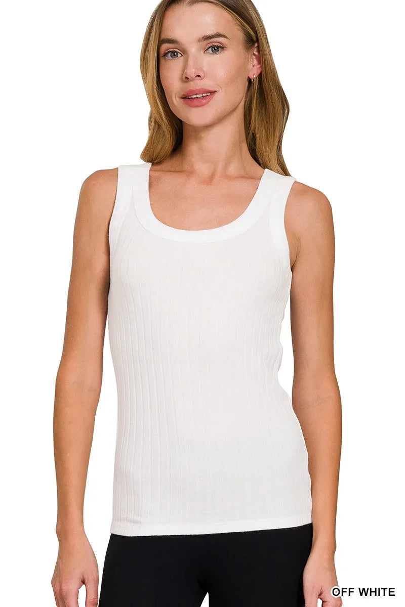 Melange Rib Tank Top