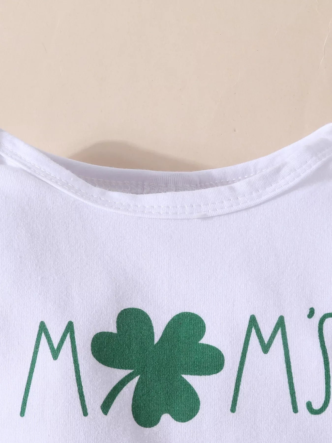 Lucky Charm Bodysuit and Flare Pants Set with Headband