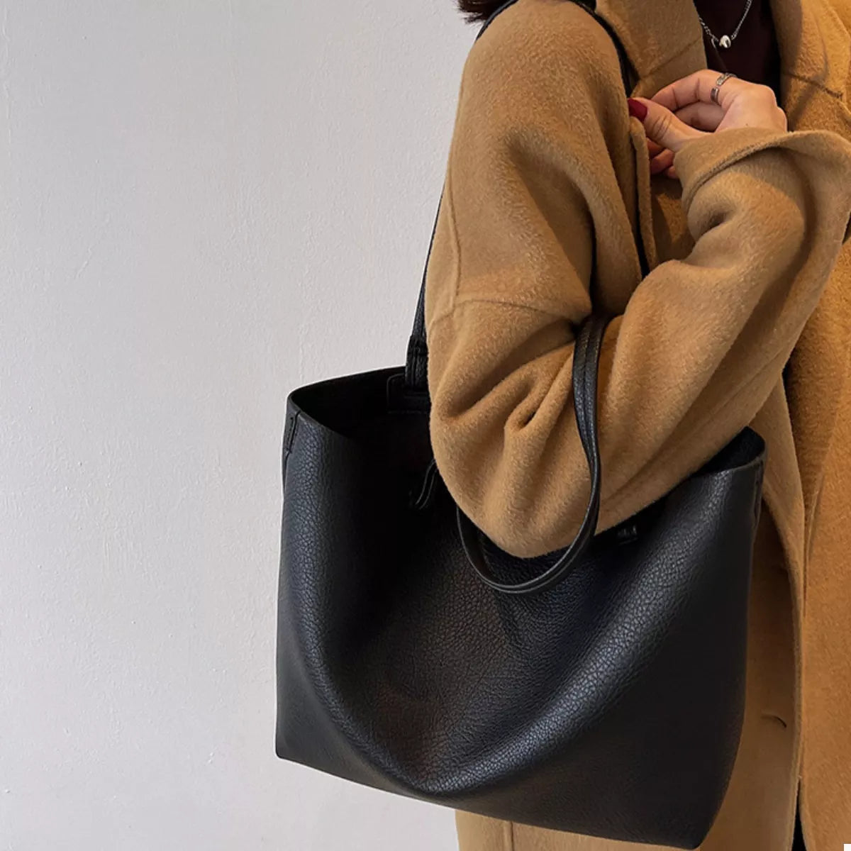 Vegan Leather Tote Bag