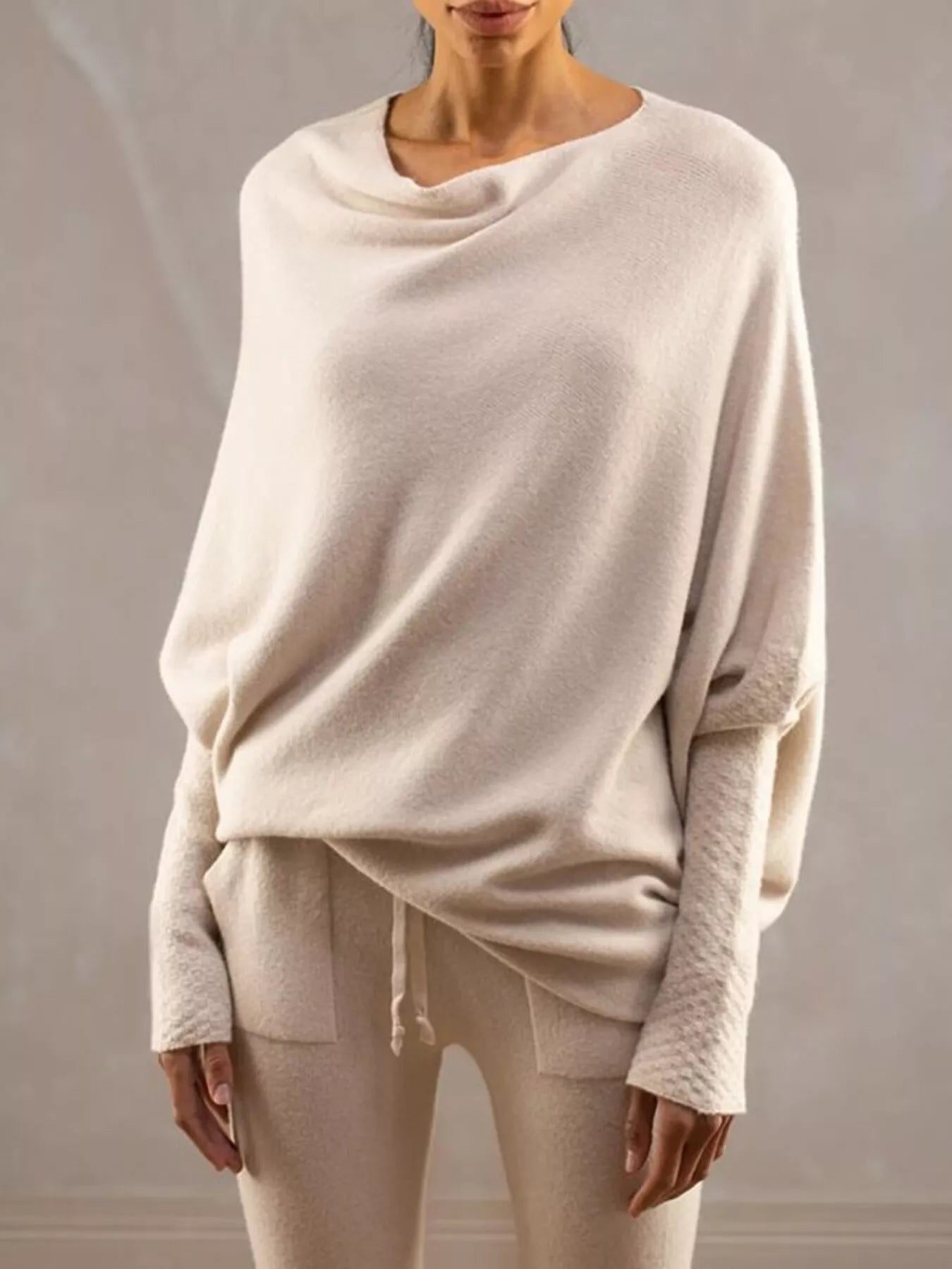 Relaxed Drape Knit Shawl