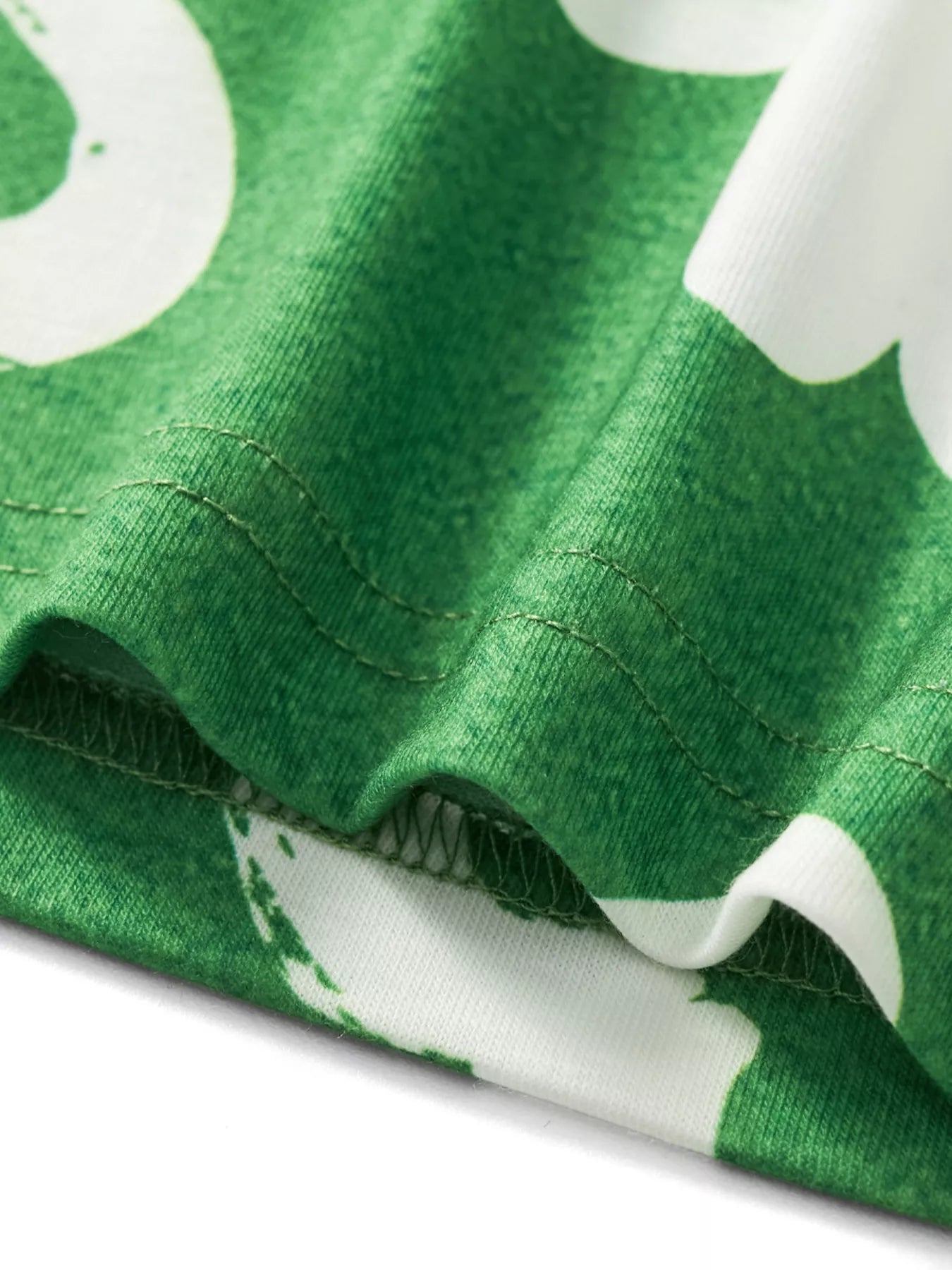 Lucky Clover Print T-Shirt and Shorts Set