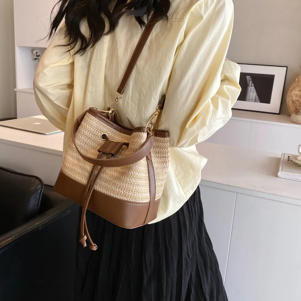 Woven Bucket Bag