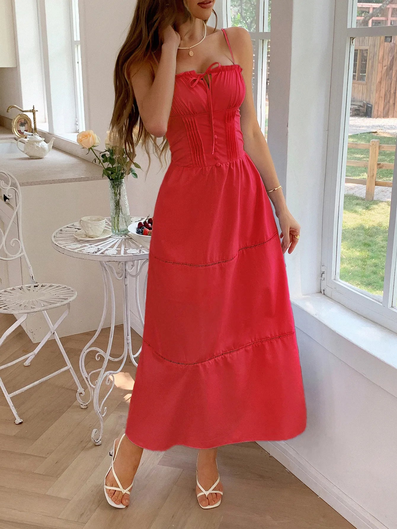 Tie-Front Maxi Dress - Side View