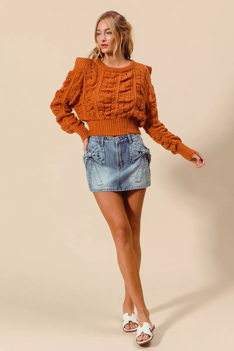 Coquette Denim Mini Skirt