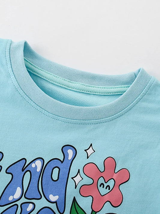 Find Your Happy Place T-Shirt and Shorts Set - Back View