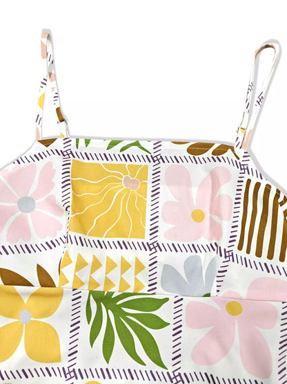 Patchwork Print Cutout Maxi Dress - Detail View 6