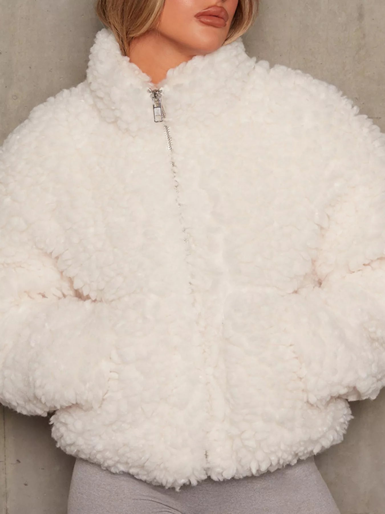Cropped Sherpa Jacket