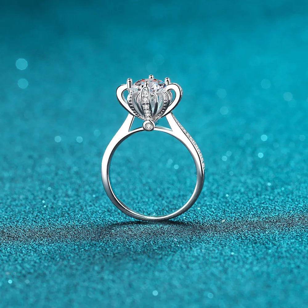 1 Carat Moissanite High-Profile Ring