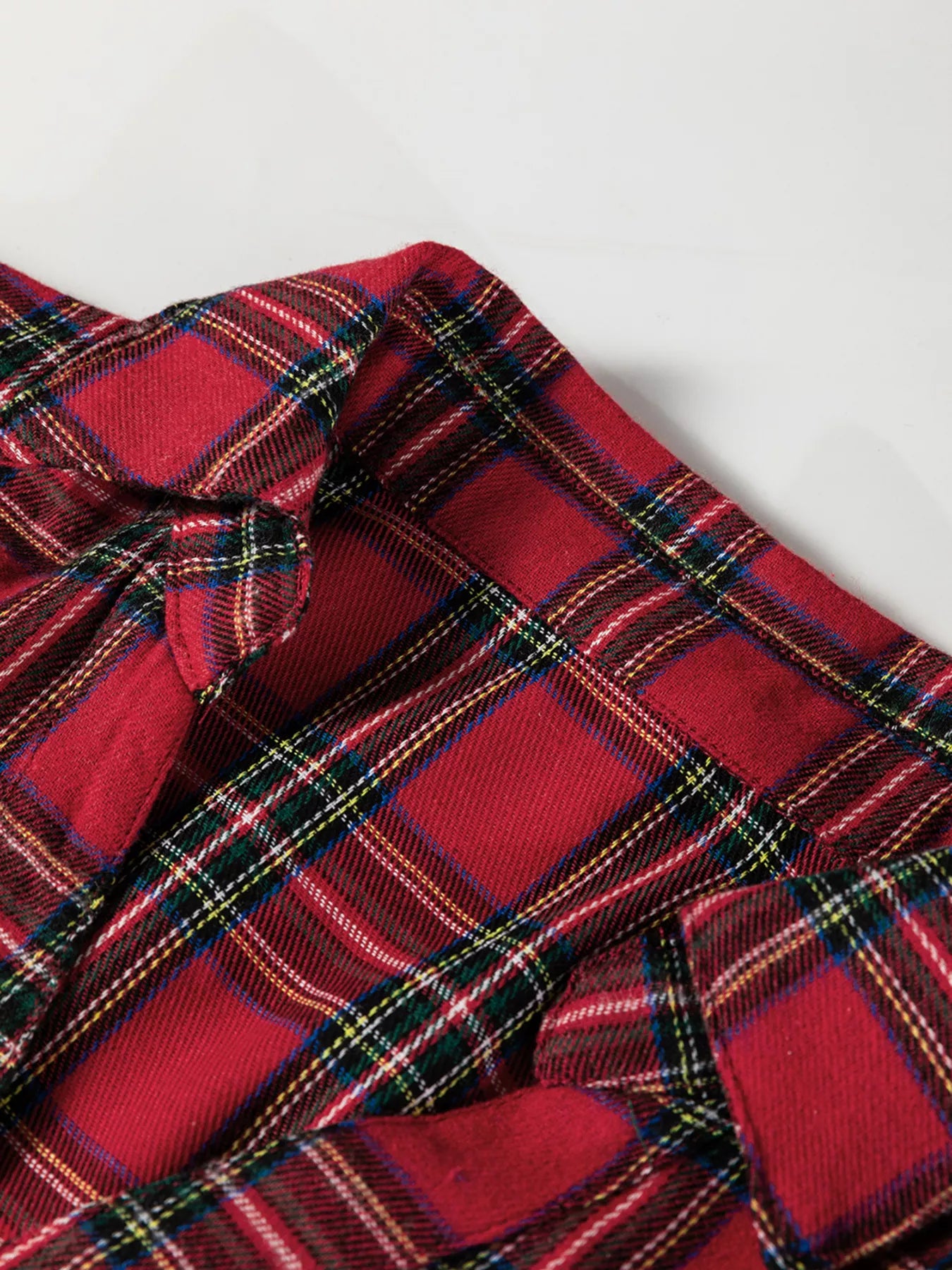 Heritage Plaid Ruffle Hem Dress