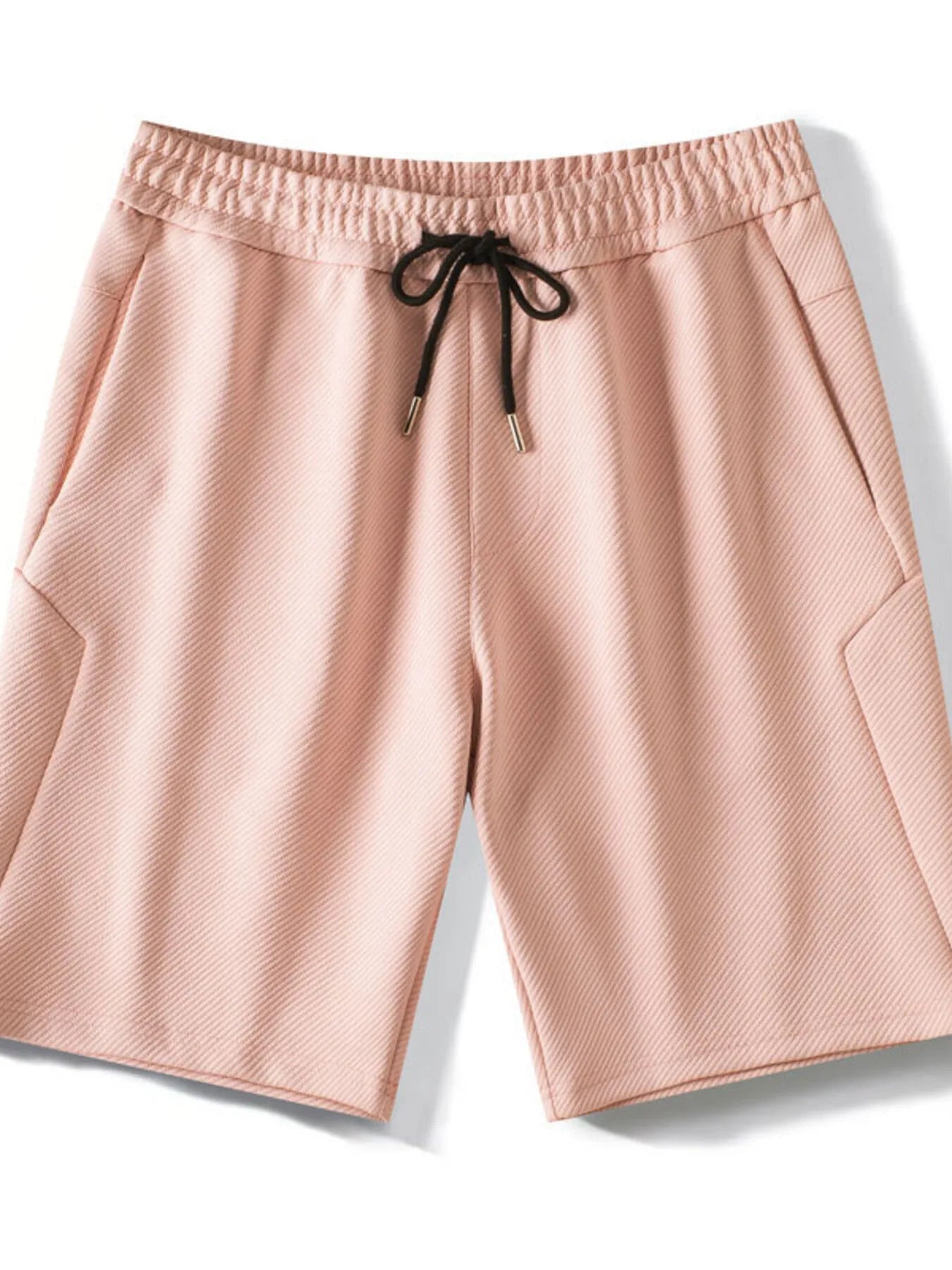 Men's Textured Jogger Shorts with Pockets
