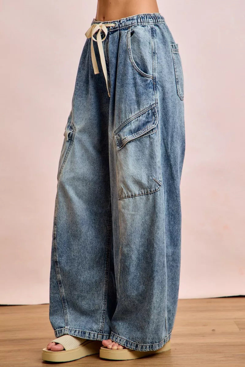 Baggy Barrel Cargo Jeans