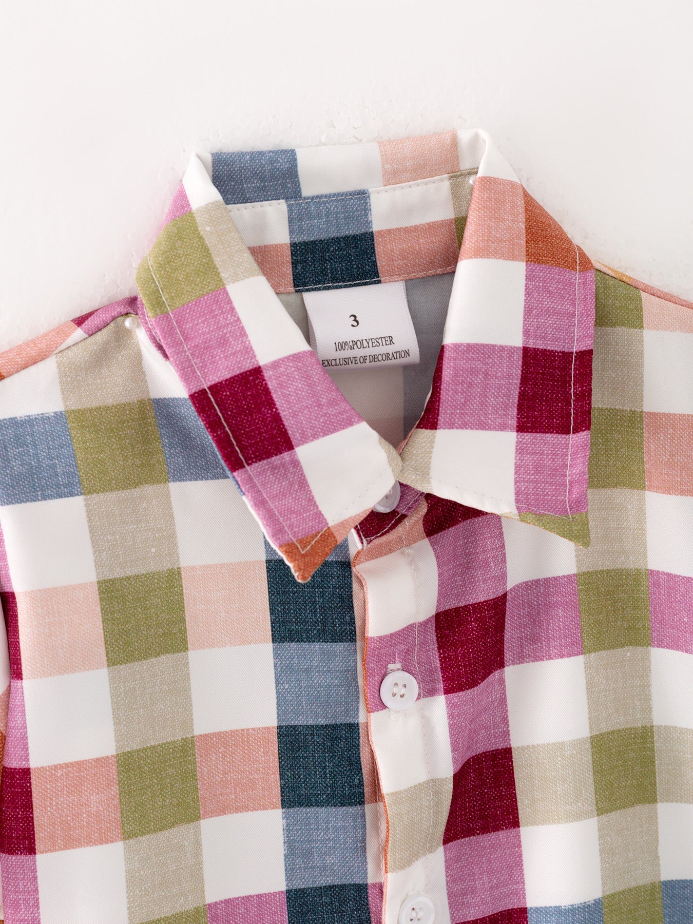 Boys Plaid Collared Shirt