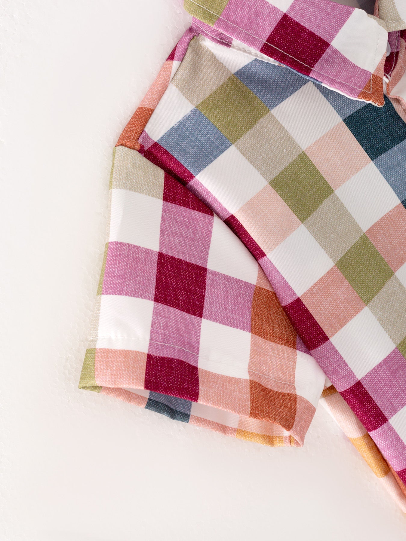 Boys Plaid Collared Shirt