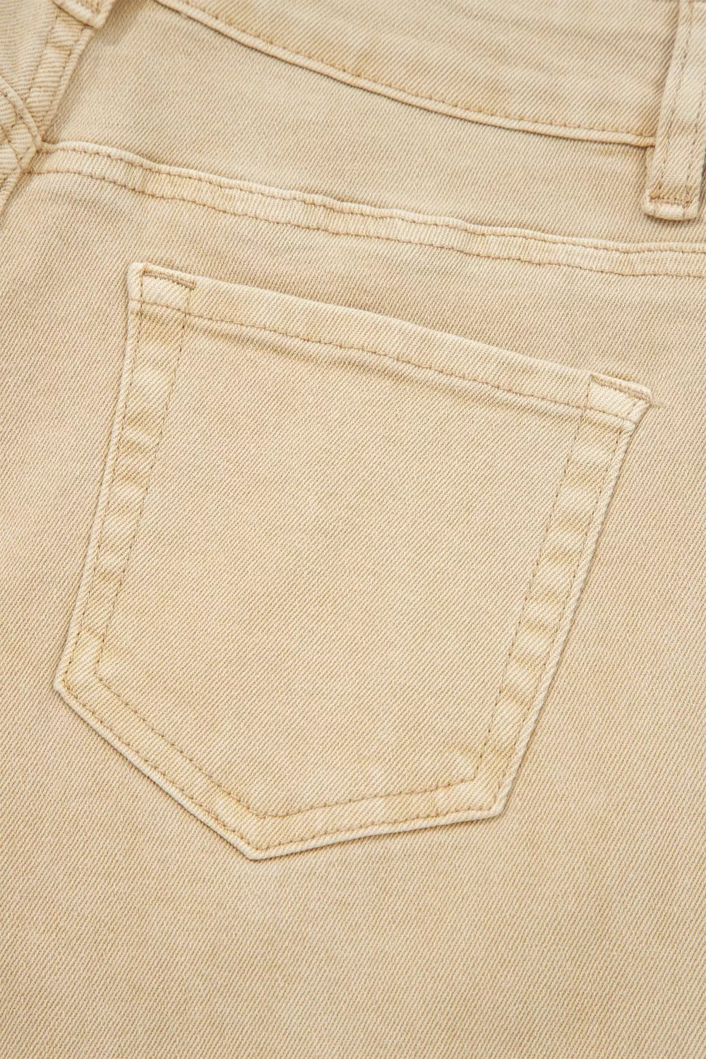 Seamed Center Wide Leg Cropped Jeans