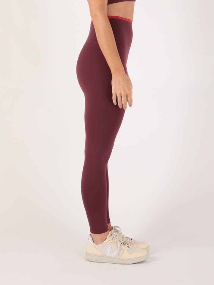 PREORDER: Vault Legging - Crimson Velvet/Scarlet