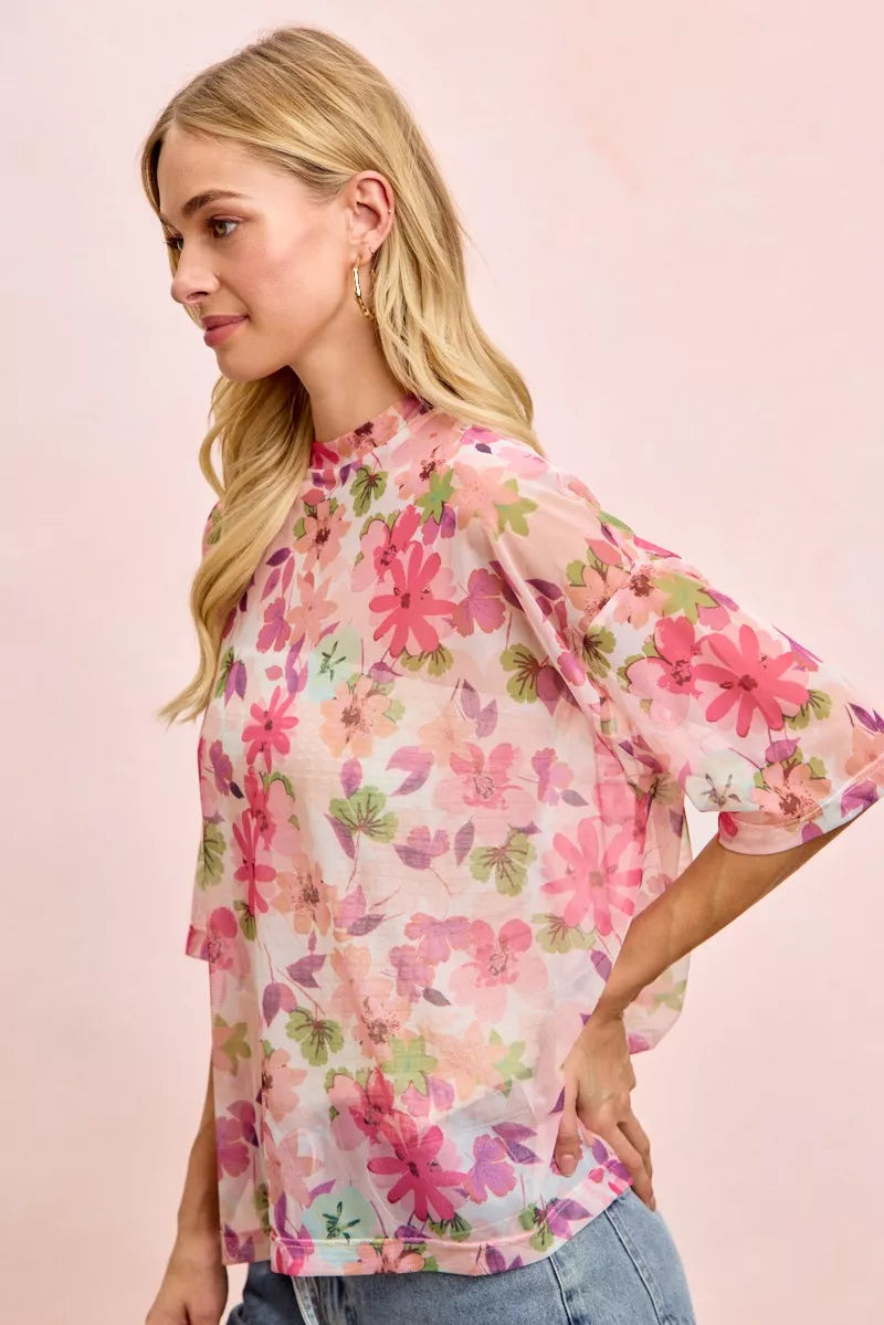 Spring Fling Mesh Top