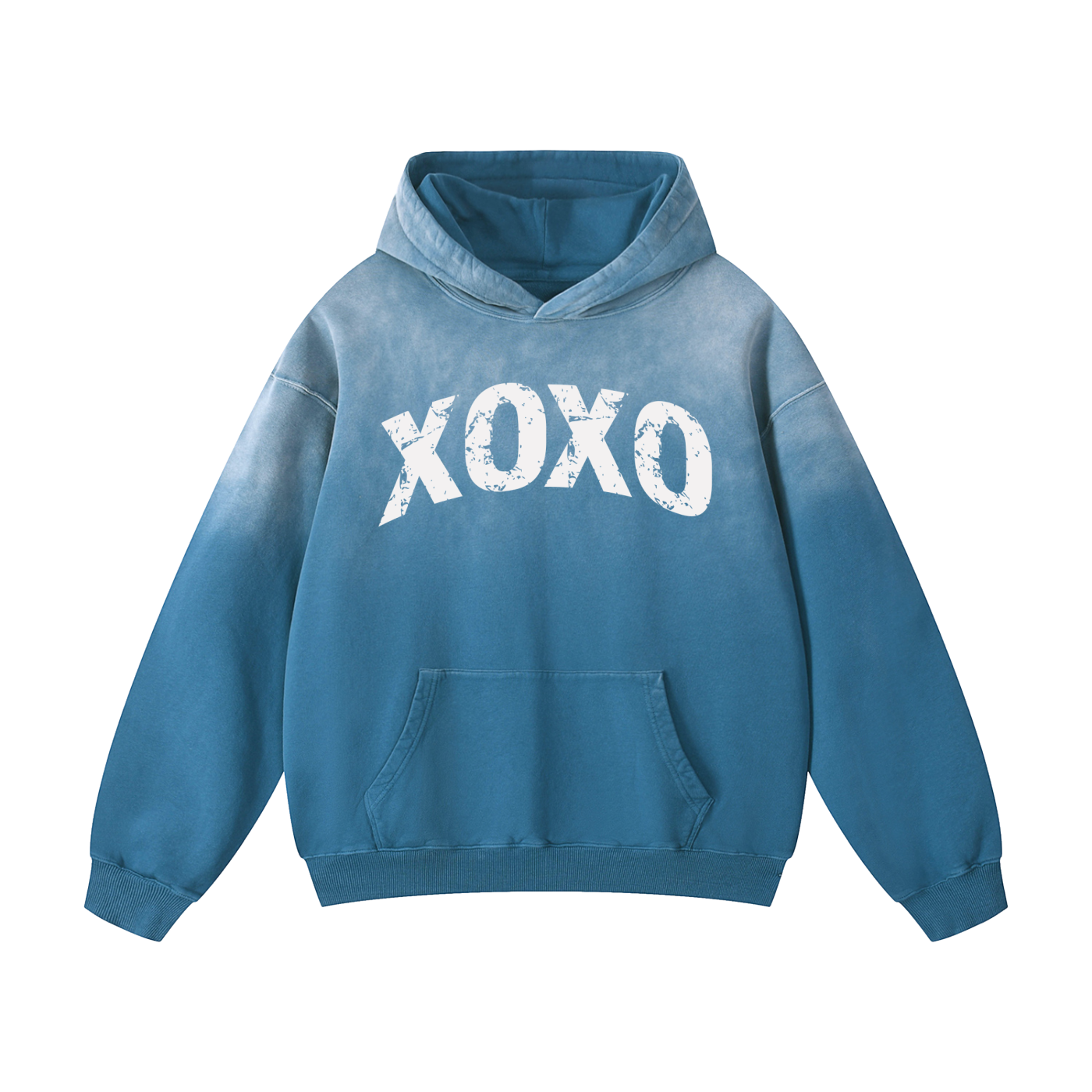 XOXO Vintage Oversized Hoodie - Detail View 4