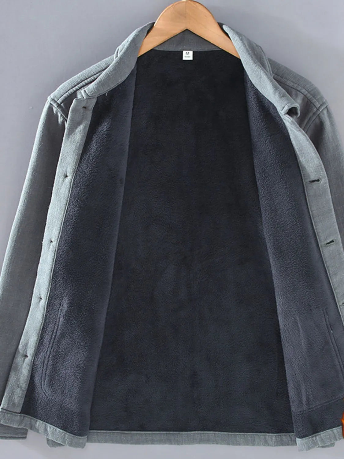 Men's Buttoned Long Sleeve Shacket
