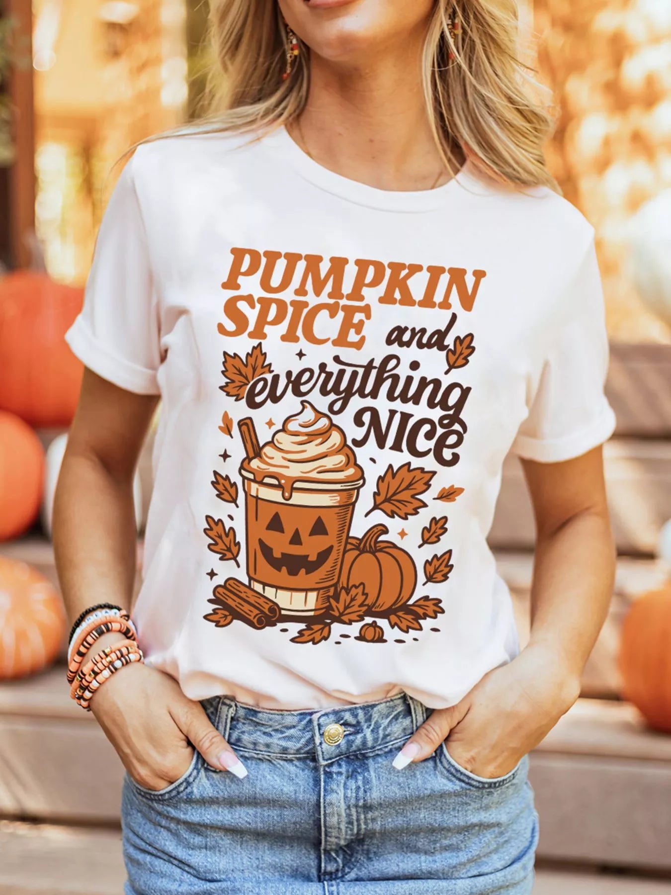 Pumpkin Spice and Everything Nice Graphic T-Shirt