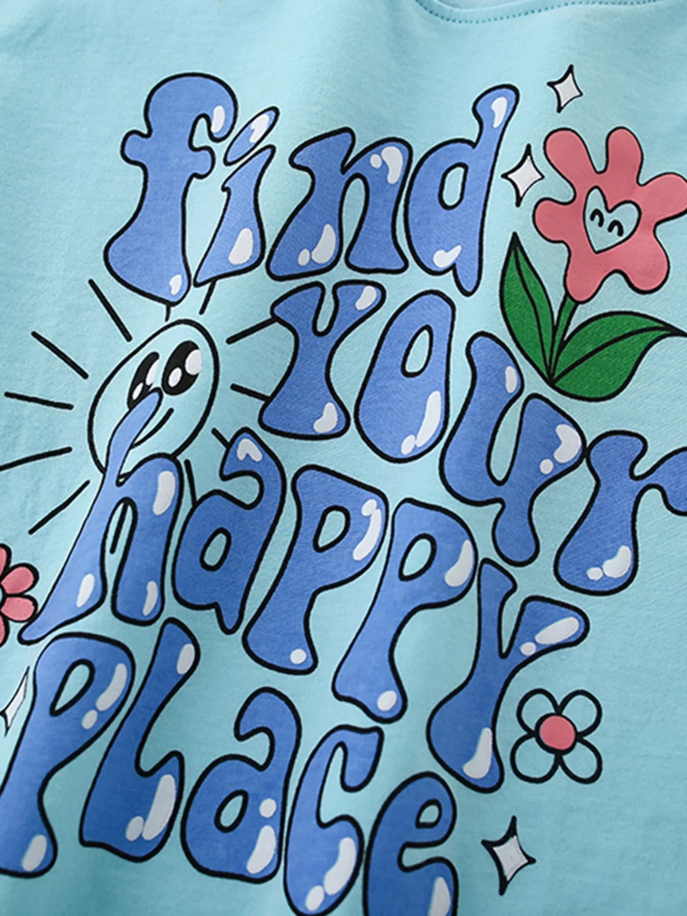 Find Your Happy Place T-Shirt and Shorts Set