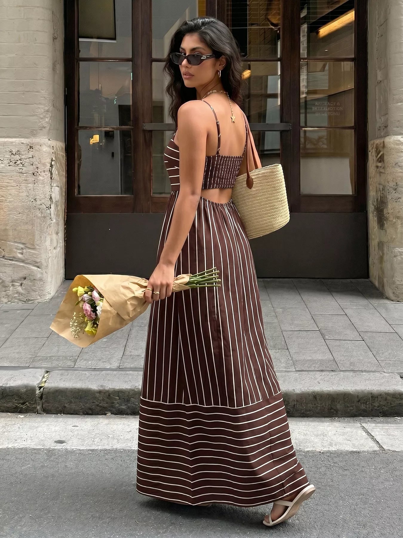 East Coast Stripe Maxi Dress