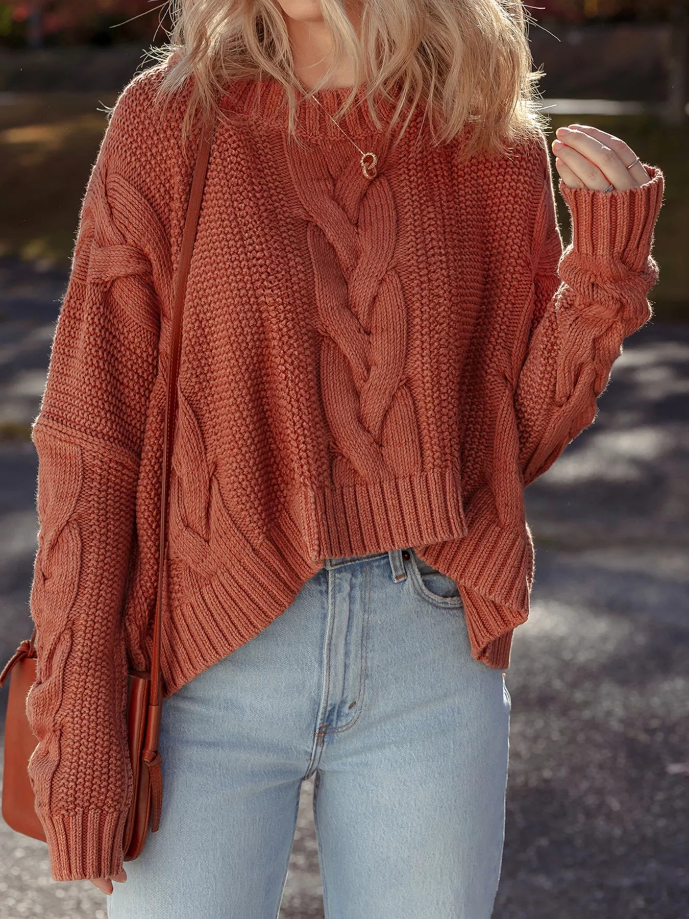 Chunky Cable-Knit Sweater