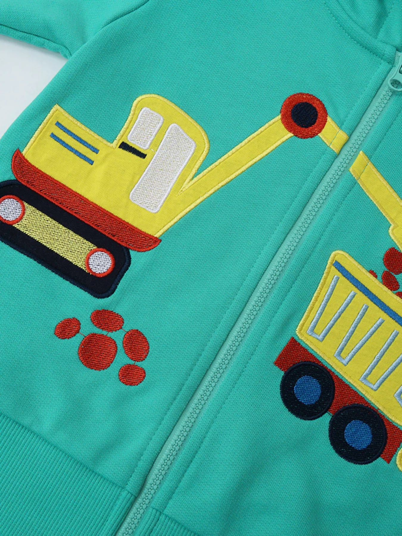 Children's Construction Zip-Up Hoodie