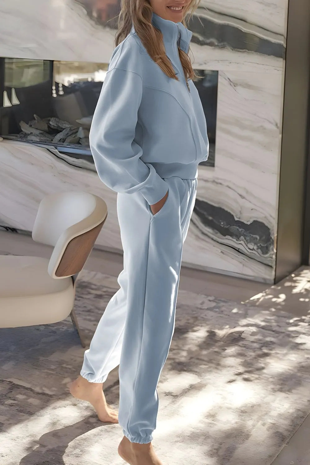 Cloud Nine Half Zip Lounge Set