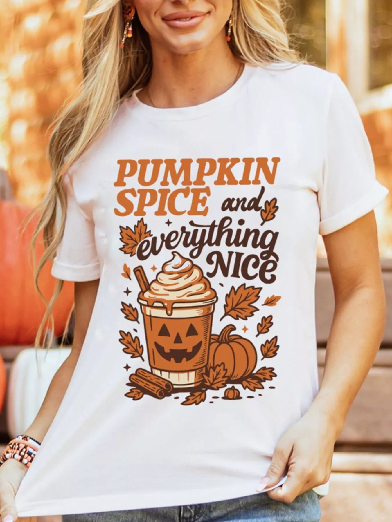 Pumpkin Spice and Everything Nice Graphic T-Shirt