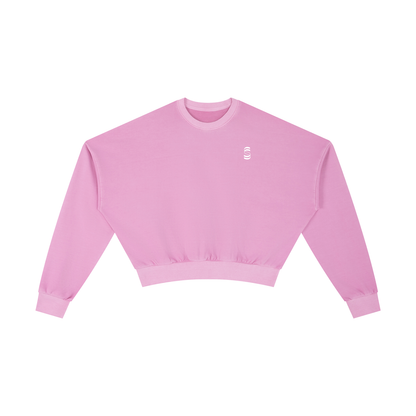 Vintage Washed Cropped Sweatshirt