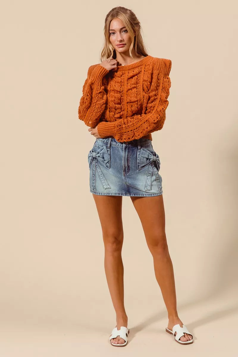 Coquette Denim Mini Skirt