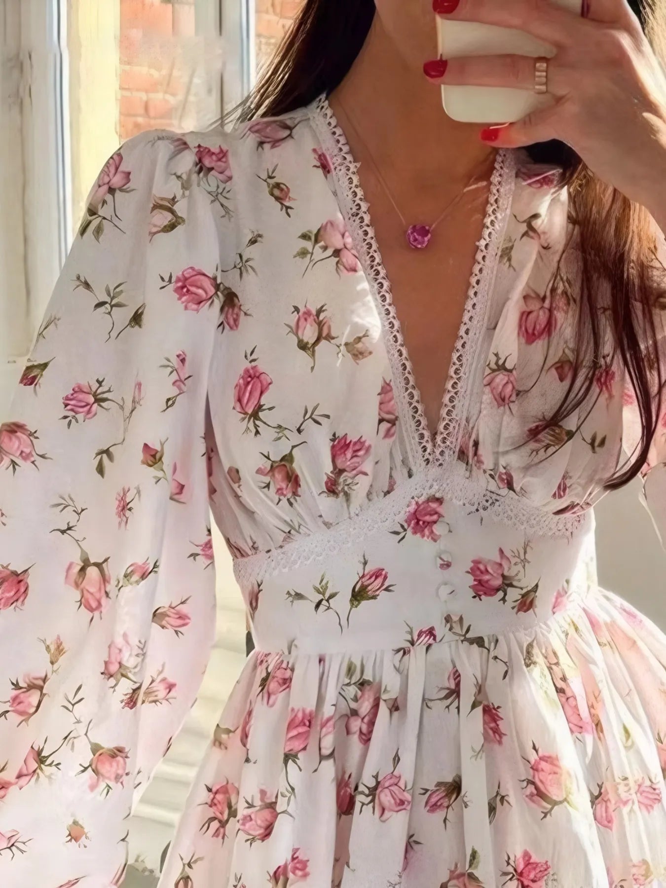 Flirty Floral Print Mini Dress