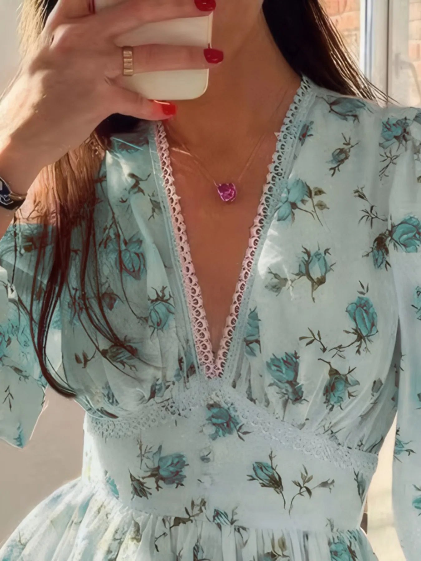 Flirty Floral Print Mini Dress