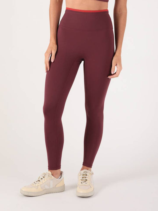 PREORDER: Vault Legging - Crimson Velvet/Scarlet