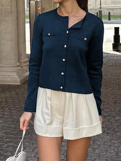 Button-Down Knit Cardigan - Detail View 4